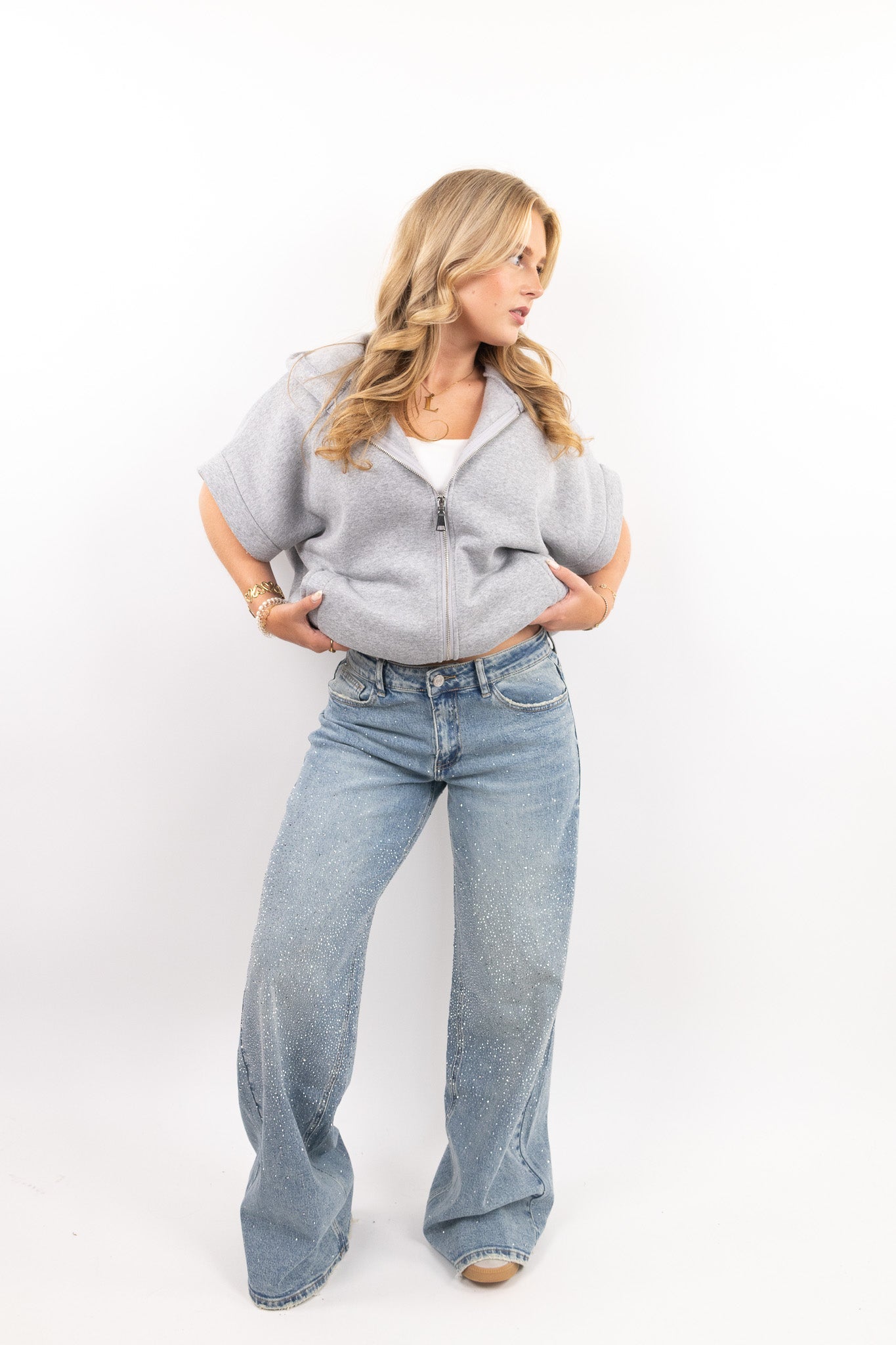 The Glitter Baggy Jeans - Tall