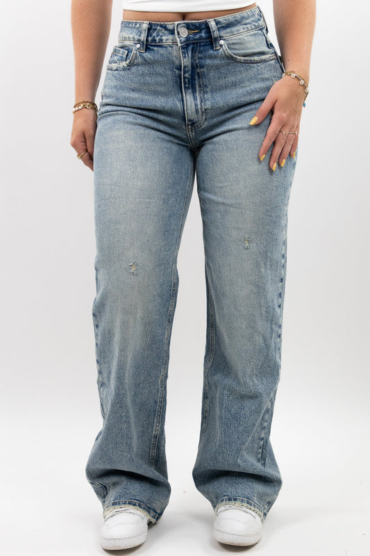 Leya wide leg jeans - stretch