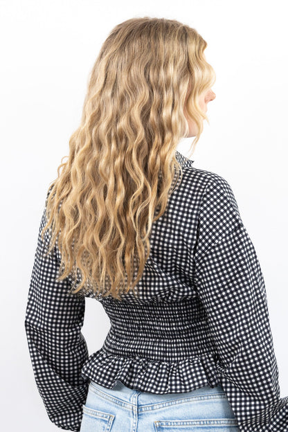 Fitted Gingham Top