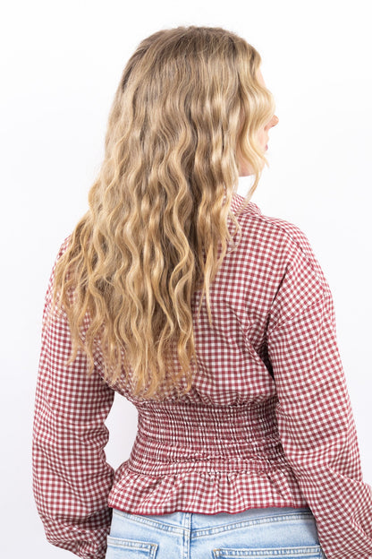 Fitted Gingham Top