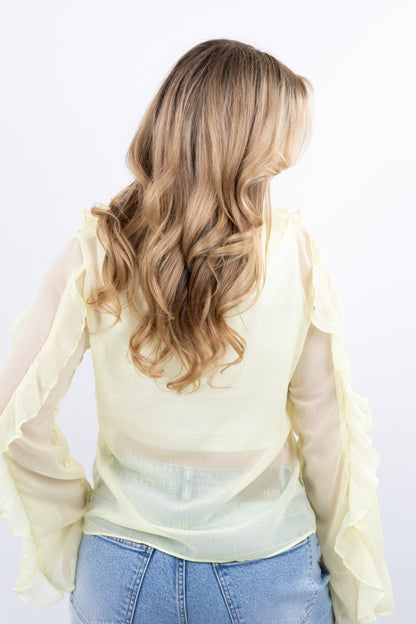 Sun kissed sheer top