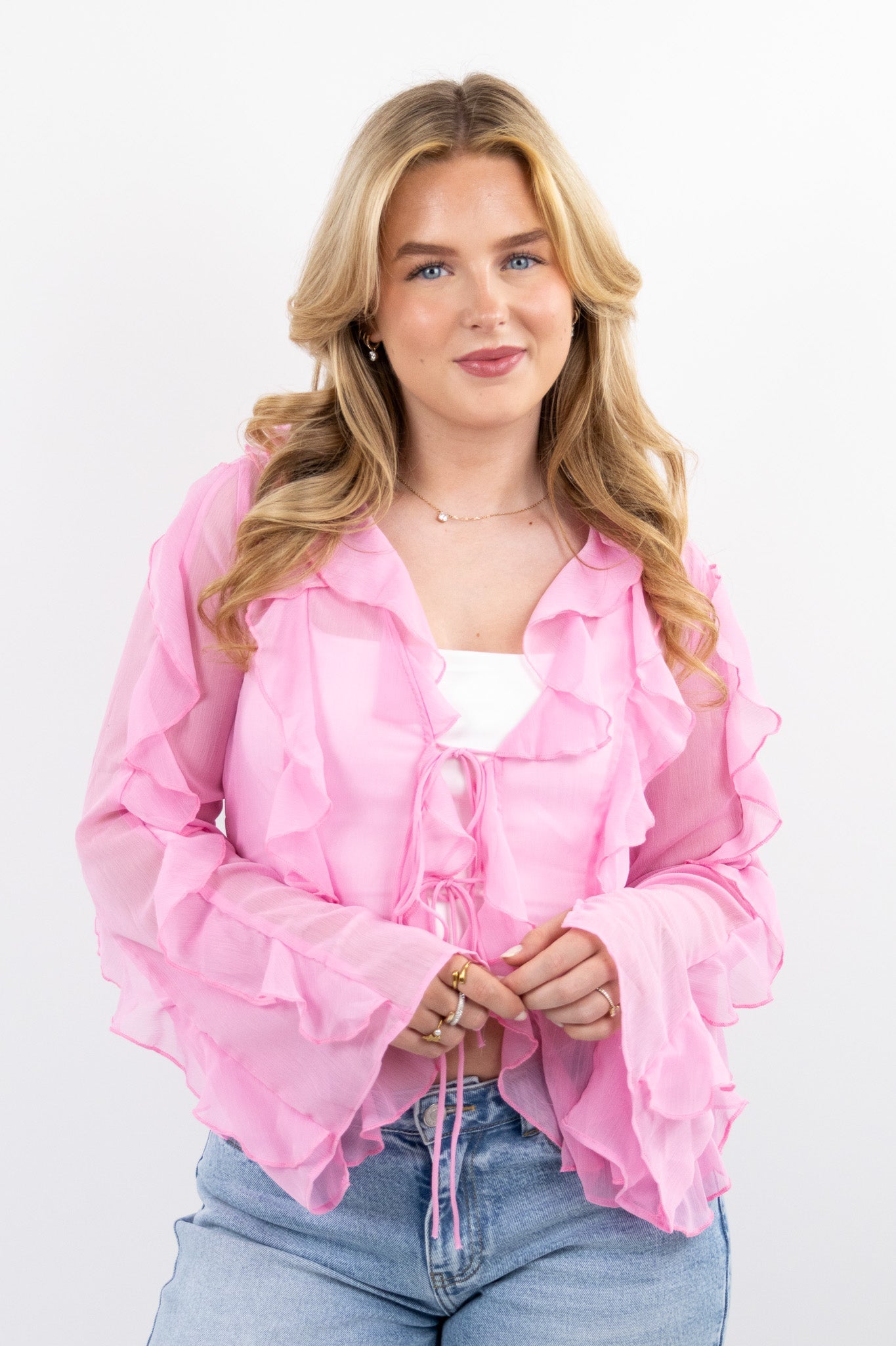 Sun kissed sheer top