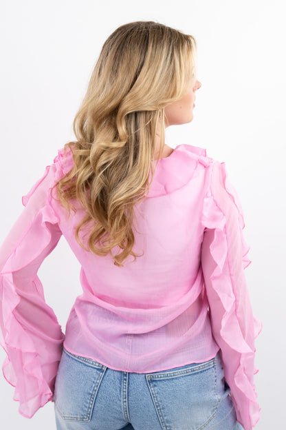 Sun kissed sheer top