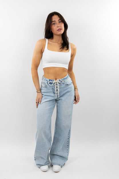 Rope loose fit jeans - Tall