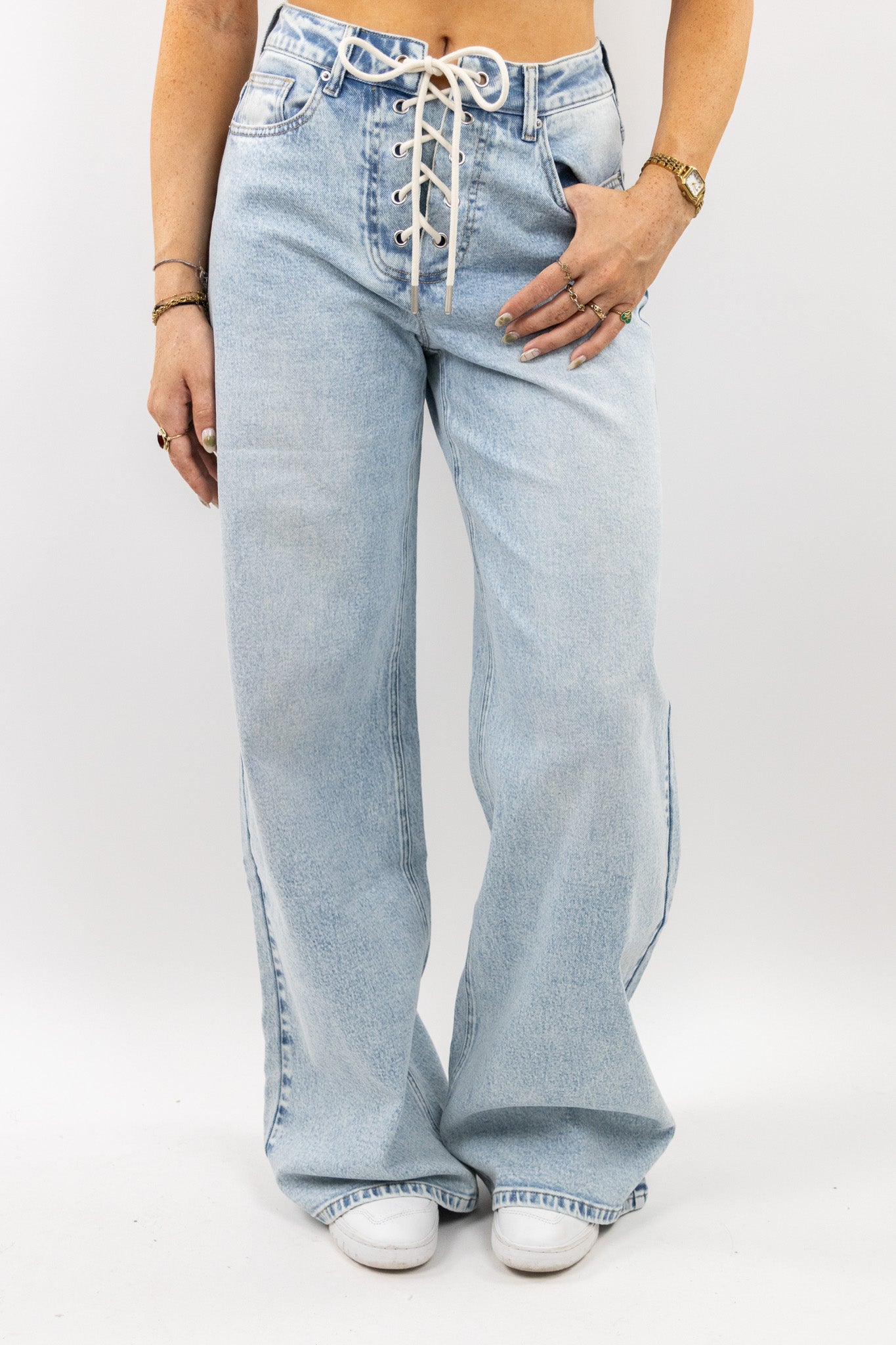 Rope loose fit jeans - Tall