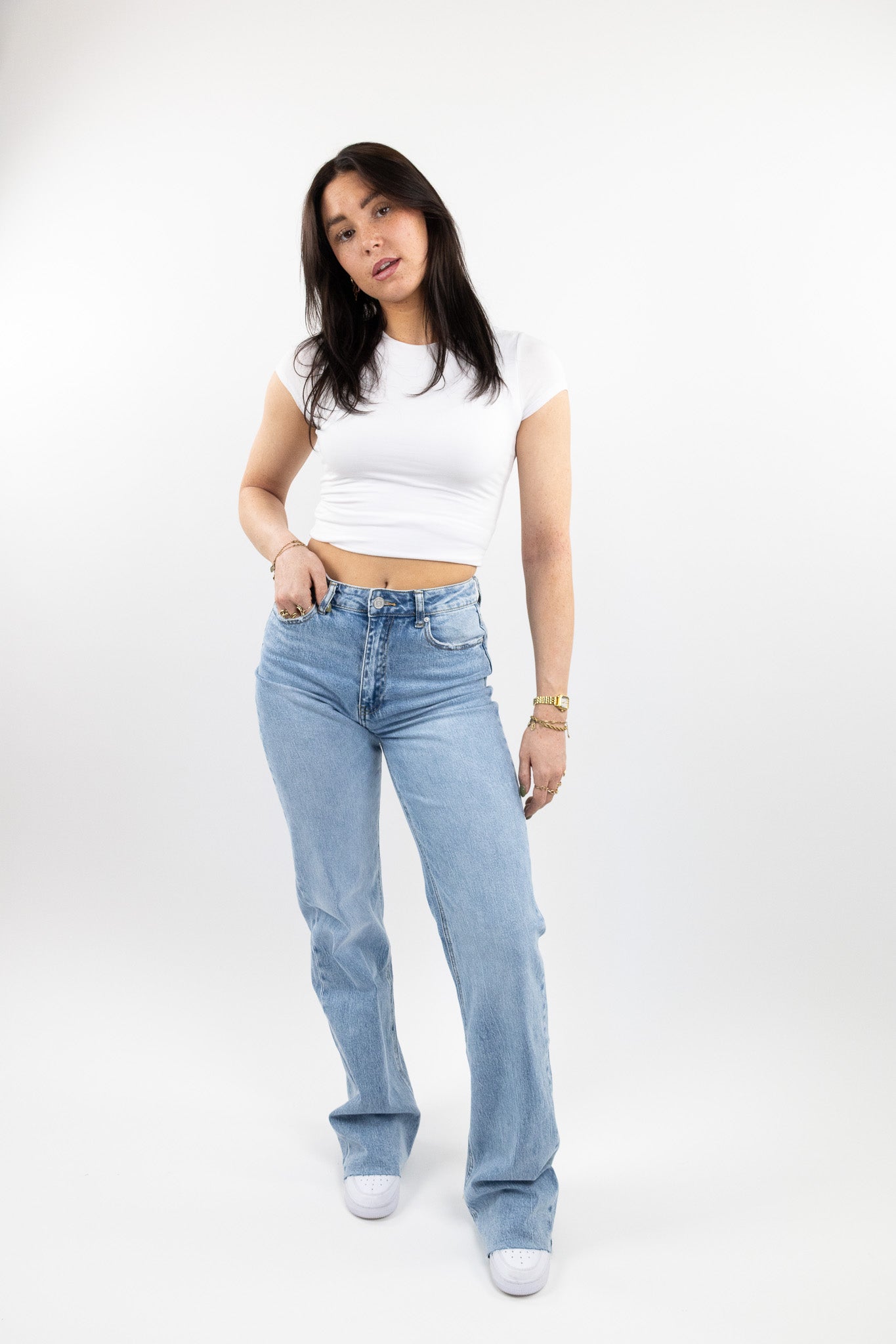 Leah wide leg jeans tall - stretch