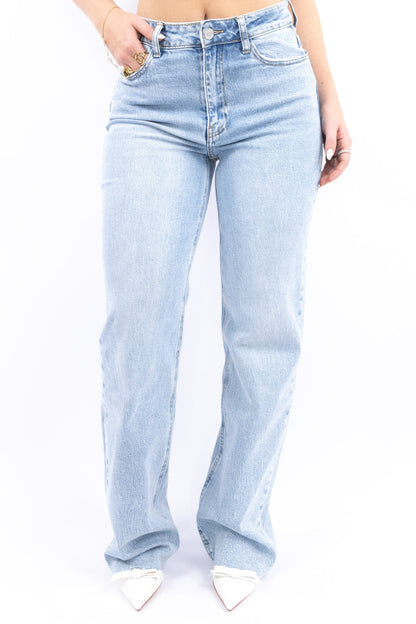 Sparkling wide leg jeans