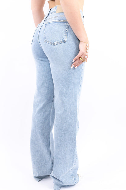 Sparkling wide leg jeans