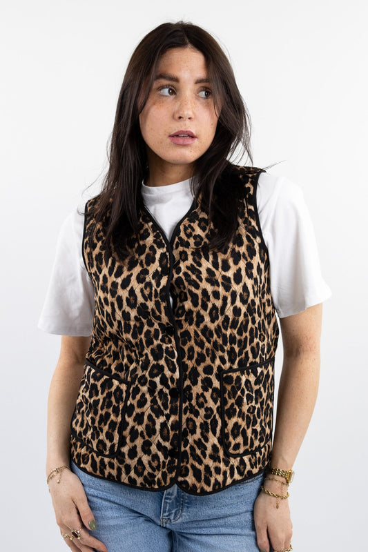 Mae leopard gilet
