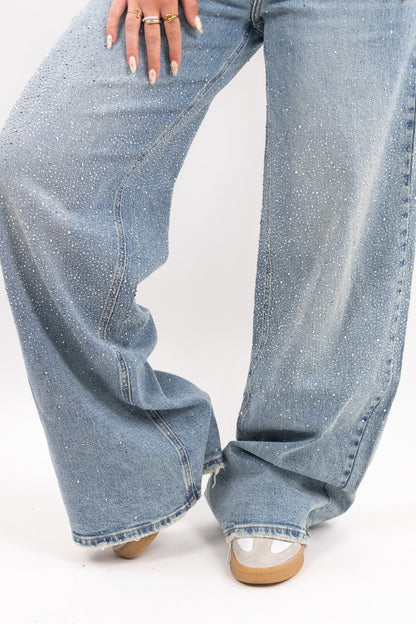 The Glitter Baggy Jeans - Tall