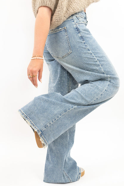 The Glitter Baggy Jeans - Tall