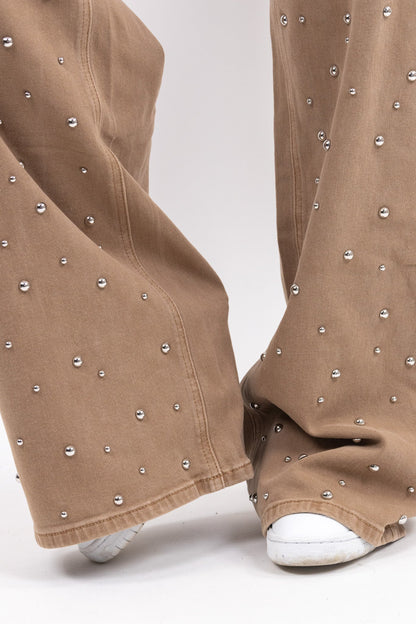 Studded Baggy Jeans - Tall