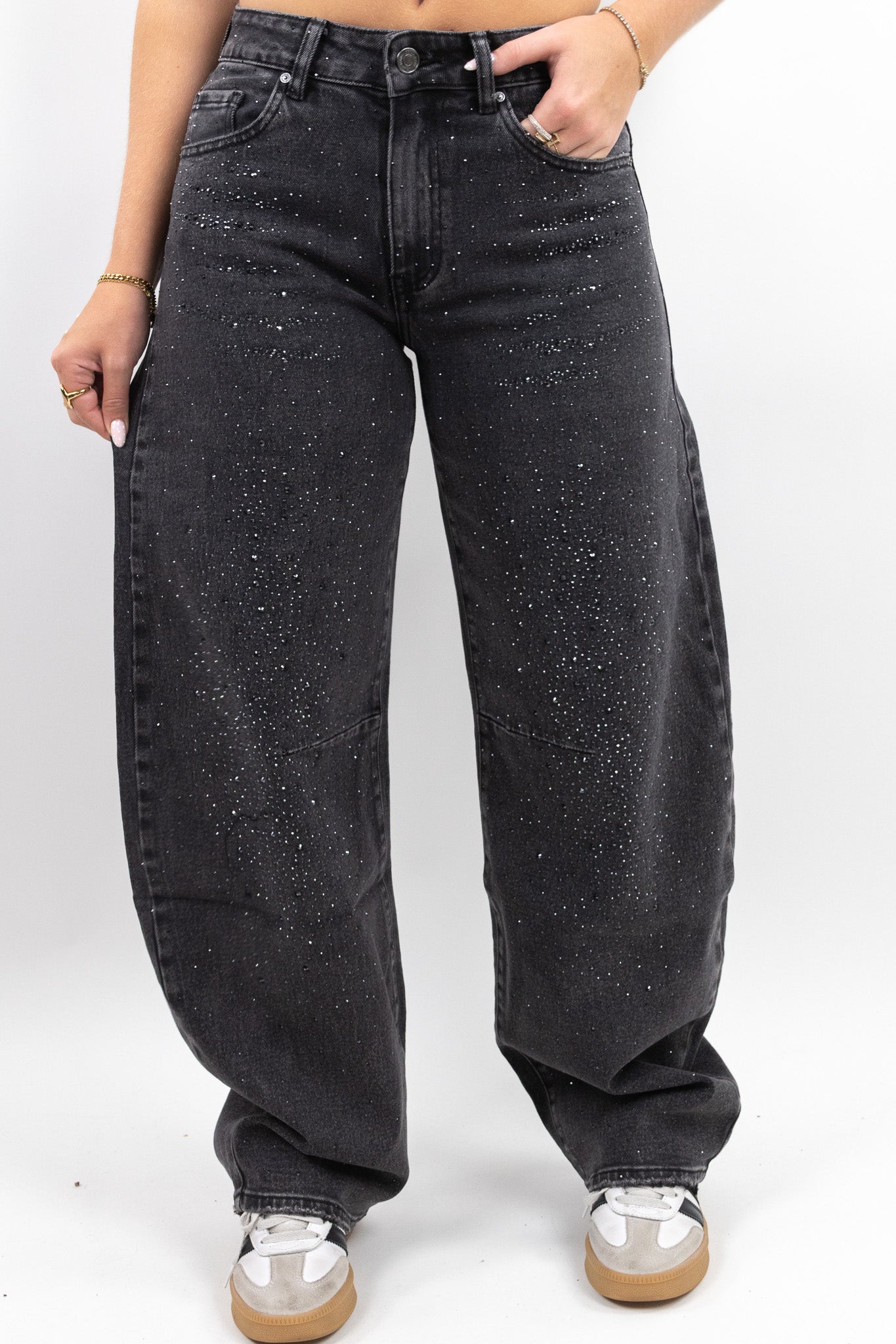 Gaia Glitter Balloon Jeans