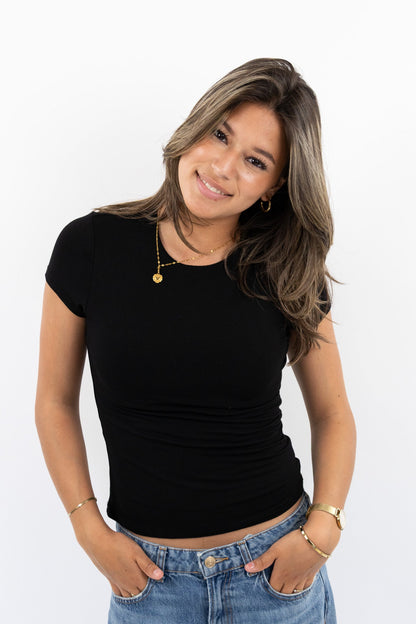 Leah base top short sleeve