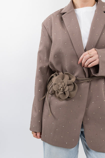 Leather Flower Accessory