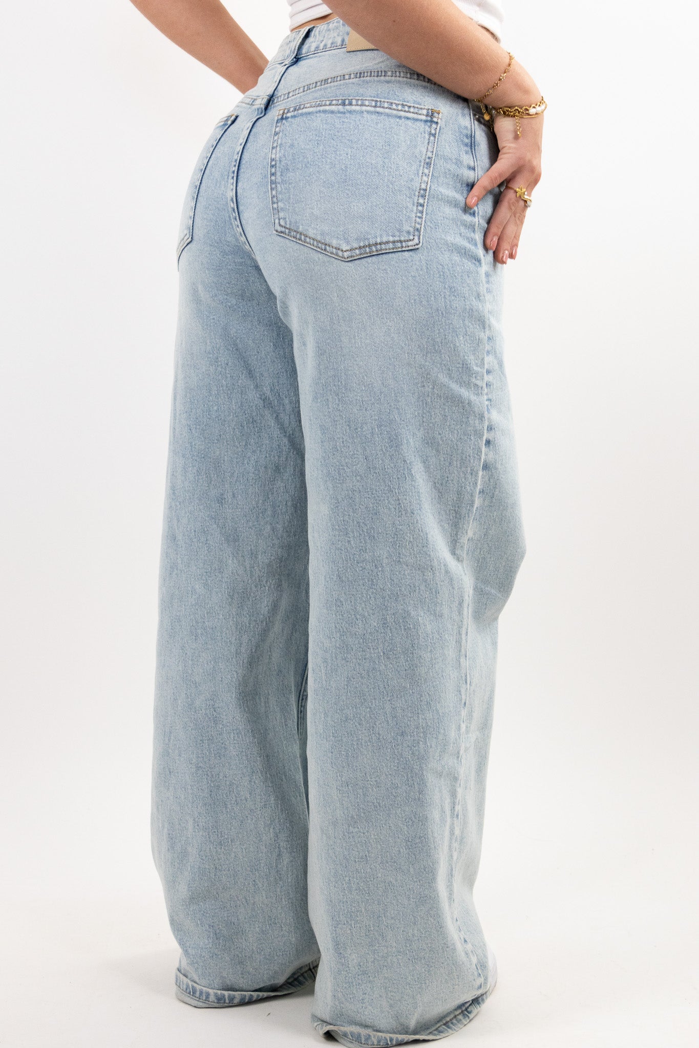 Rope loose fit jeans